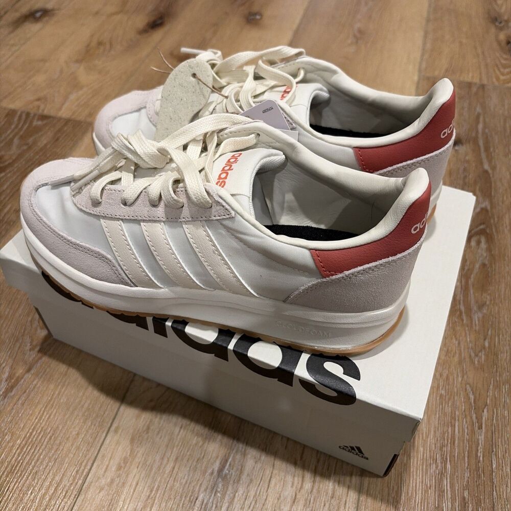 adidas Run 70s 2.0 Women’s Sneakers Cream White Pink Gum NEW size 7 - Picture 7 of 13